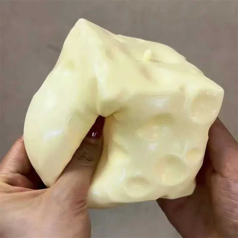 Squeeze Toy Gift Giant Cheese Squishy Toy Extra Large Cheese Squishy Slow Rebound Shapeable Stress Relief Ball H260506