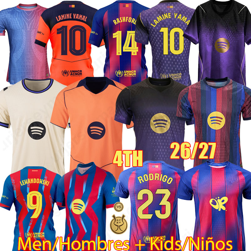 4XL Barcelonas soccer jerseys 2026 Olivia Rodrigo RASHFORD PEDRI LEWANDOWSKI ANSU FATI GAVI FERRAN RAPHINHA CUBARSI Camisetas de DEMBELE Football Shirt men kids