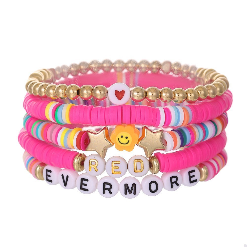Charm Bracelets Trendy Acrylic Bohemian Set for Women Multilayer Seed Beads Chain Bracelet Bangles Ladies Diy Fashion Jewellery 231027