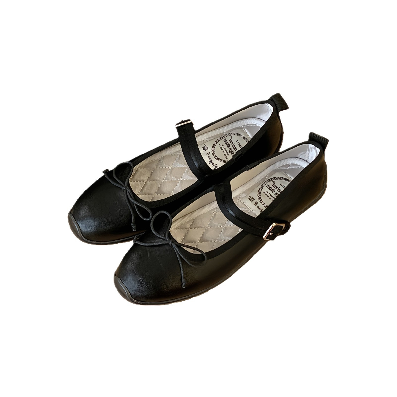 Ballet 2025 Spring New One-Strap Bow Mary Jane Flat Korean Niche Single Shoes for Women ddmythur