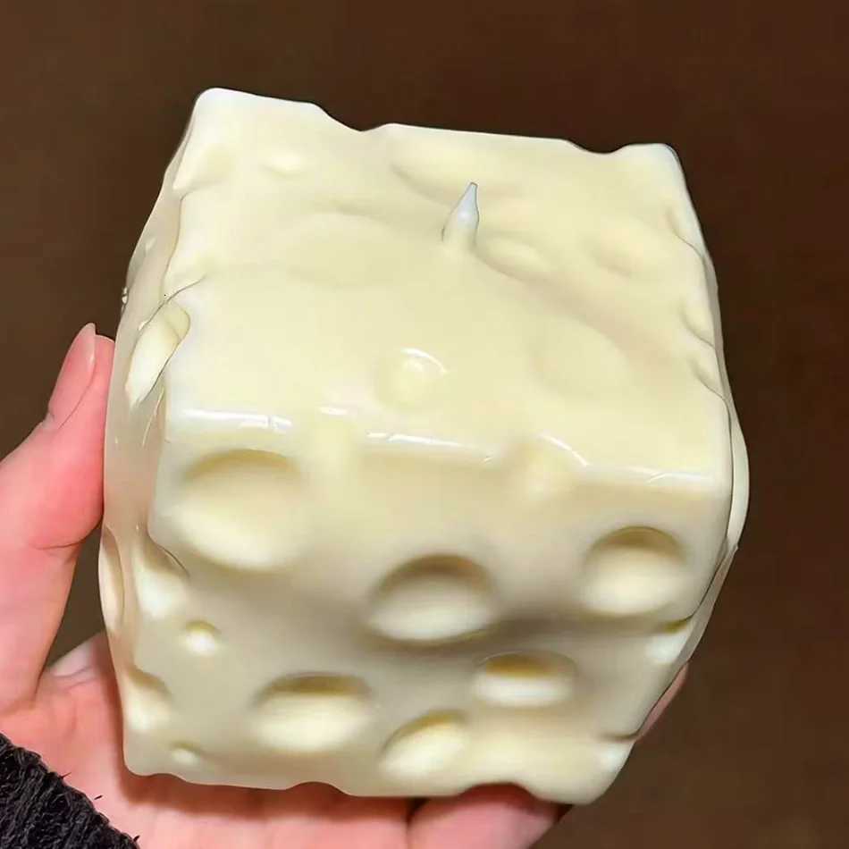 Squeeze Toy Gift Giant Cheese Squishy Toy Extra Large Cheese Squishy Slow Rebound Shapeable Stress Relief Ball H260506