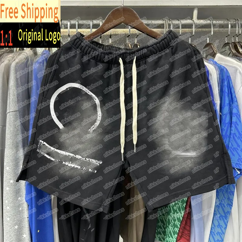 Designer Mens Shorts Letter Graphic Print High Street Vintage Hip Hop Shorts Summer WashedHigh-quality and versatileShorts world2026cup