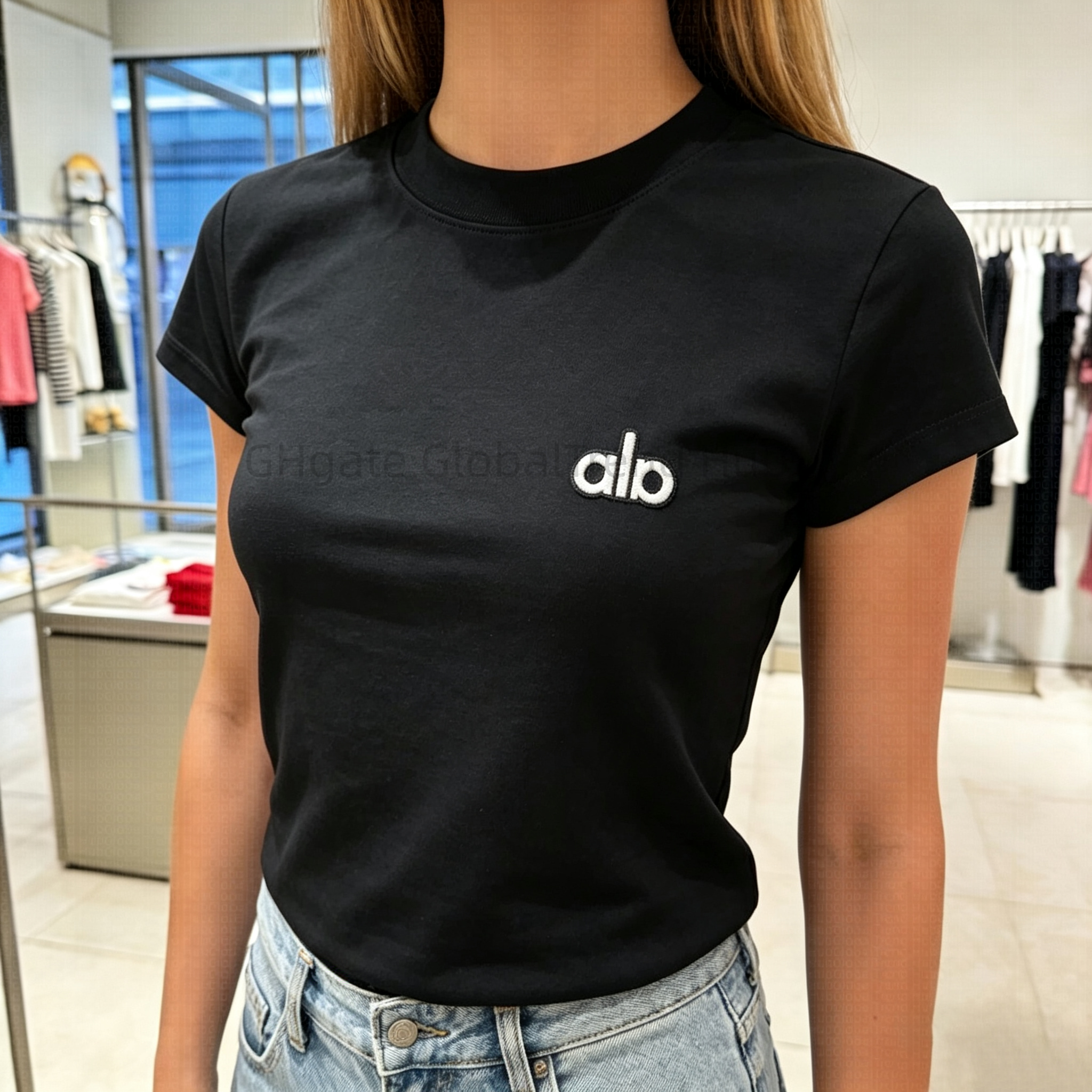 designer clothes women Plus Size Fashion embroidery T Shirt, Baggy Oversized Tee, Minimalist Streetwear, Spring Summer All Match Daily Office Vacation Street Wear