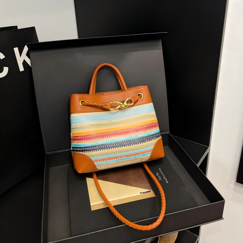 2026 Summer New Fashion Trend Designer Woven Bag Large Capacity Vacation Beach Handbag for Women