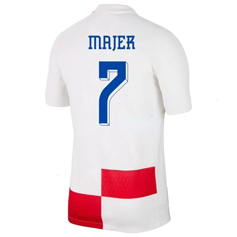 25 26 Euro Croatia Soccer Jersey Cup New 2025 2026 Croatie National Team Football Shirt Men Kids Kit Set Home White Away Blue Men Uniform MODRIC KOVAC