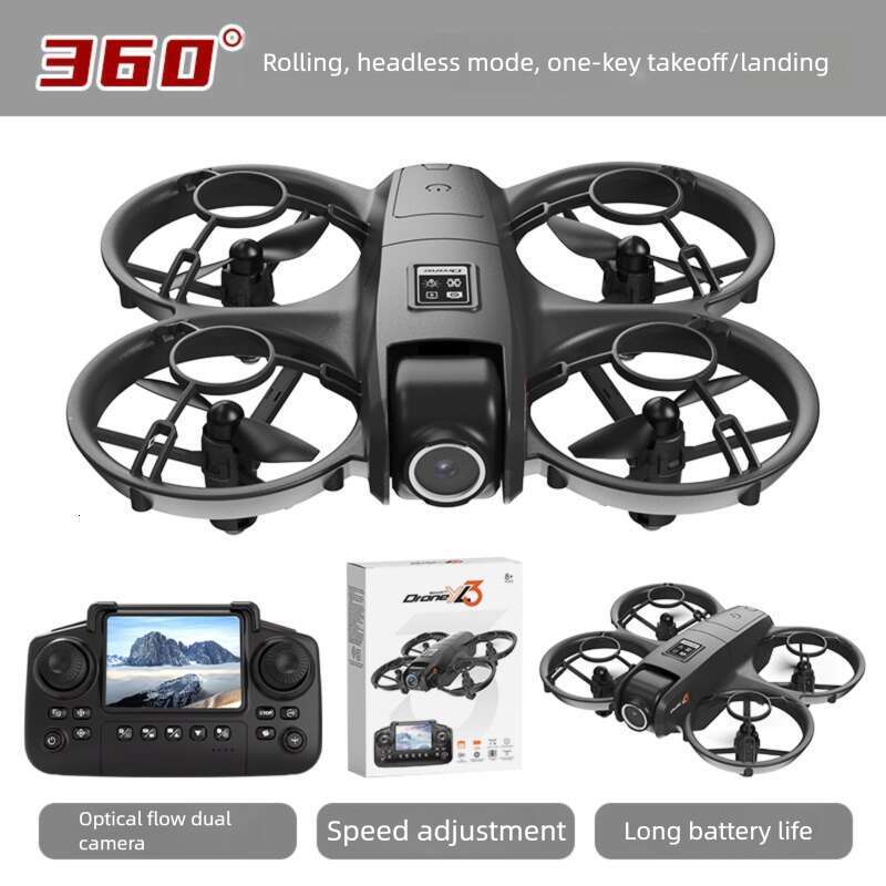 Famous Brand YL Mini Quadcopter With Screen Aerial Photography HD Dual Camera Drone Optical Flow Positioning Remote Control Aircraft Toy CKS