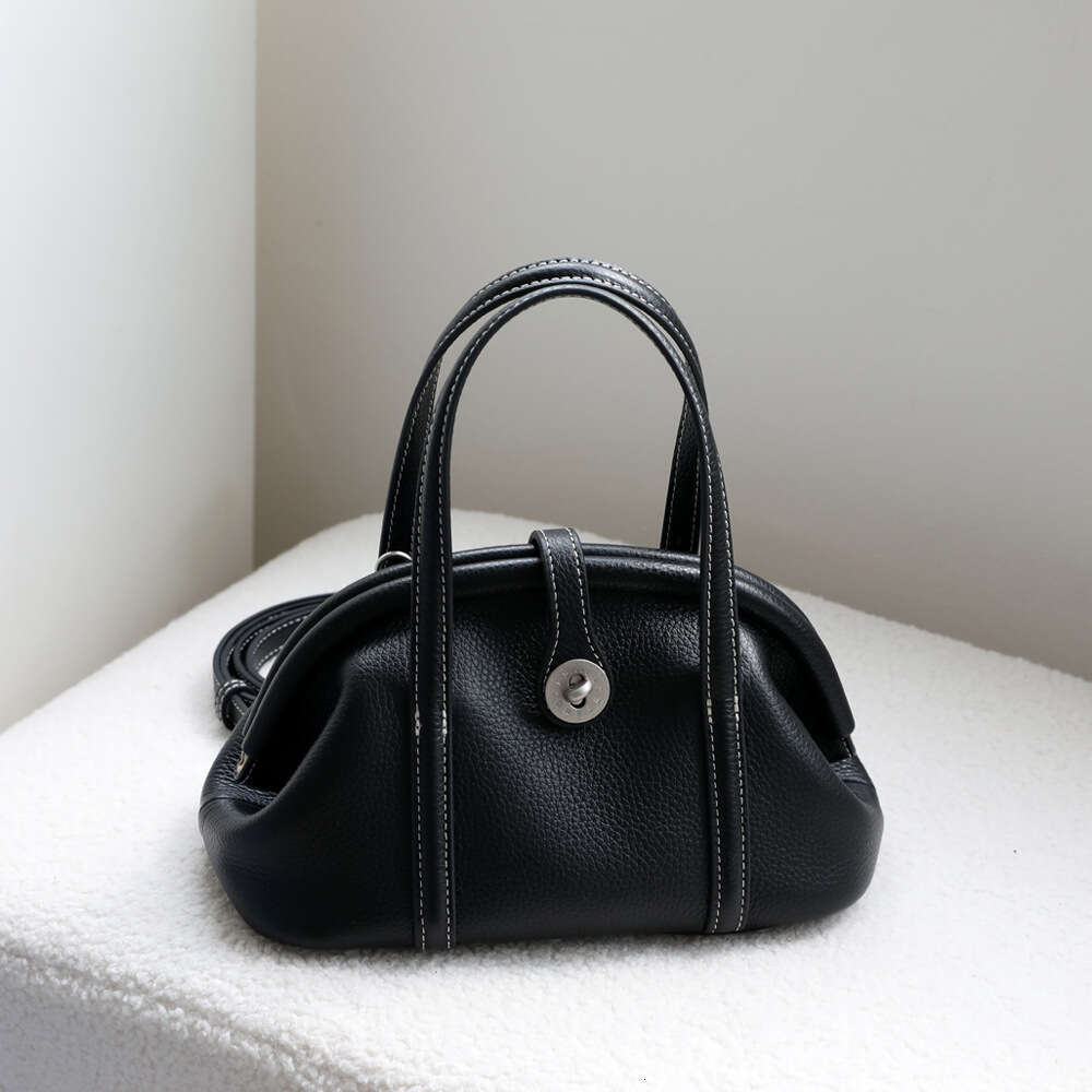 Bag A High End Feel Niche Commuter Women S First Layer Cowhide Shell Crossbody Shoulder Handbag With Clip SENYY