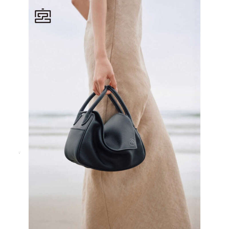 Same Style As Wang Churan S Gongxuan Yuanbao Top Grain Cowhide Pillow Shoulder And Crossbody Bag Commuter Underarm SENYY