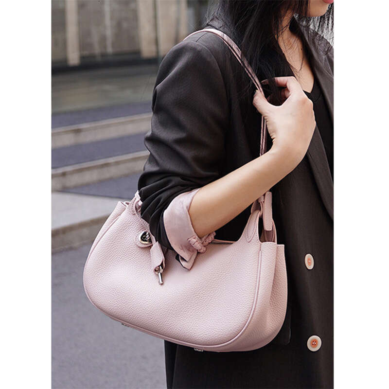 Spring Korean Style Trendy Fashion Crescent Exquisite Genuine Leather Commuting Shoulder Crossbody Niche Underarm Bag For Women SENYY