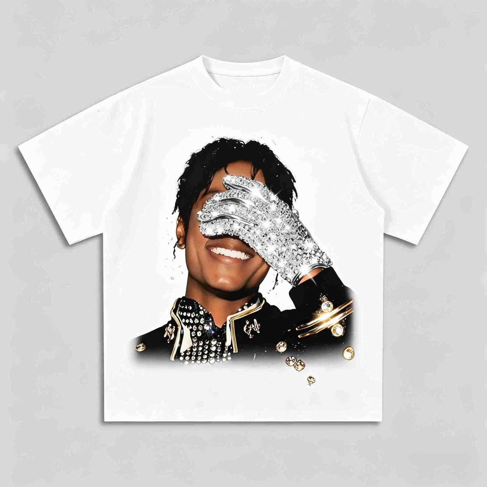 Summer Mens MJ Printed Neutral Short Sleeve Mens and Womens Fashion Hip Hop T-shirt Fan Gift H260506 - view 3