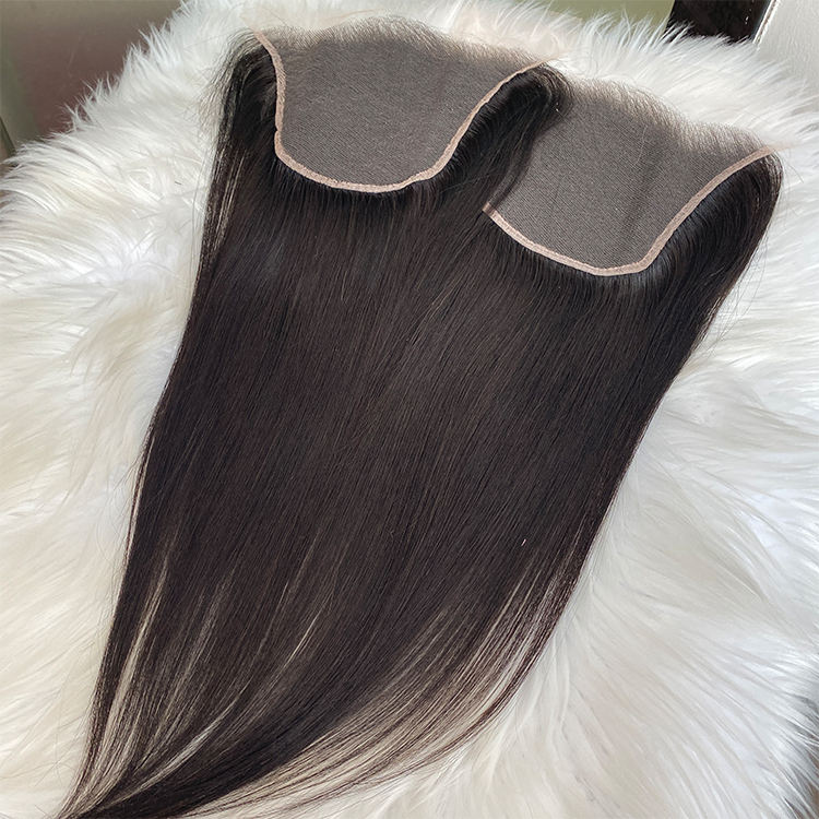 9x6 HD Lace Closures Straight Body Wave Human Hair Closures Frontals Pre Plucked 0.10mm Ultra-thin Invisible Crystal Lace Closure Natural Black