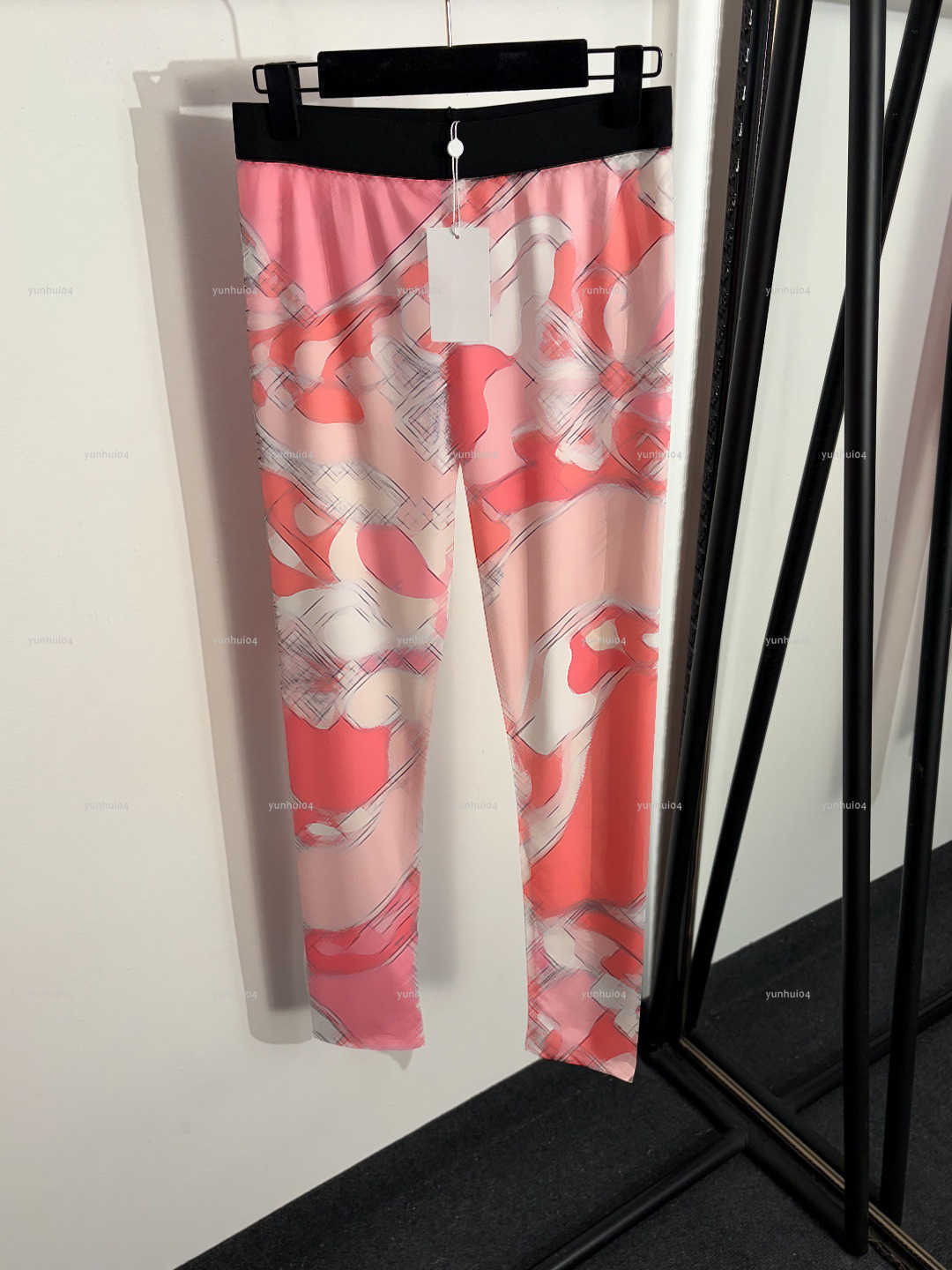 Popular freshness women pants Summer lady skinny trousers women designer clothes color blocked printed elastic slim fit leggings A1501X07N304
