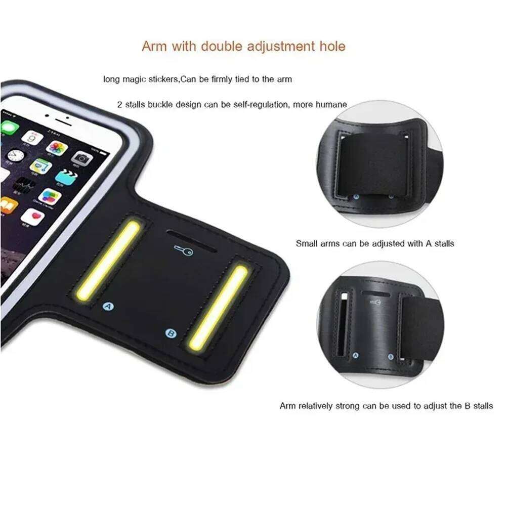 Sports Phone Armband Gym Running, Outdoor Sweatproof Arm Band Holder, Universal Case for iPhone Samsung Mobile Phones 7 inch