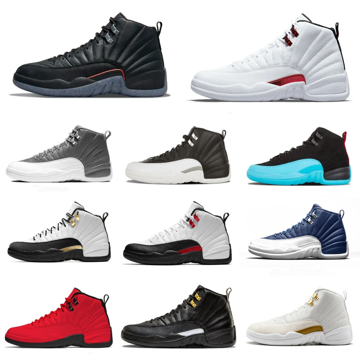 Mens 12 Basketball Shoes Jump Trainers 12S Taxi Brilliant Orange Black The Master Cherry Twist Utility Gamma Blue Outdoor runners Fiba PlayoffsS Sports Sneakers s8