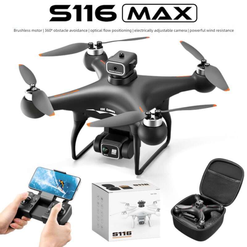 Famous Brand S Brushless Drone Four Sided Obstacle Avoidance Aerial Photography HD Flight Controller Optical Flow Positioning Remote Control Long Batt