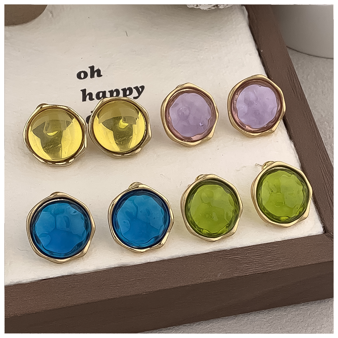 Designer Earrings Women 18K Gold Silver Plated Earring Small Vintage Glass Hoop Earrings Luxury Jewlery Designer for Women Timeless Free Shipping Buy 