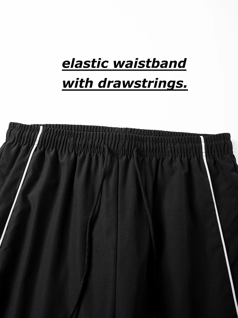 Mens Mountain Print Trendy Sporty Pants with Lines Gym Workout Running Trousers Side Pockets Athletic Quick Dry Sweatpants 260506 - view 5