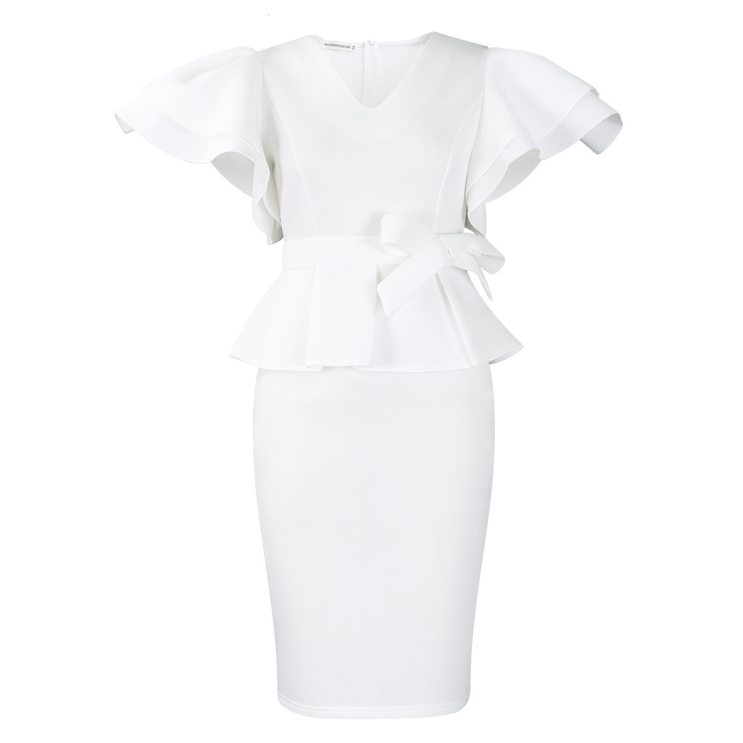 AOMEI Christmas Party Dress Women High Neck Evening Cocktail Event Gowns Knee Length 240106
