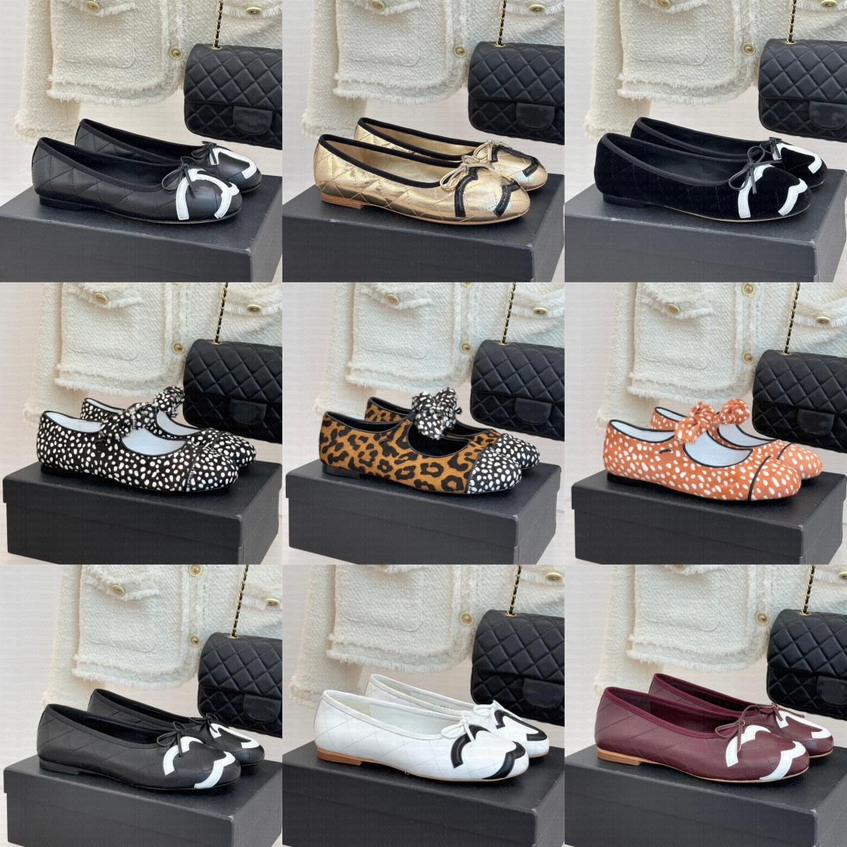 Dhgate Leopard print ballet Flat mary jane shoe Designer prom dress elegant Luxury Casual sneaker leather Shoe for Woman trainer ballerina walk Loafer Outdoor shoes