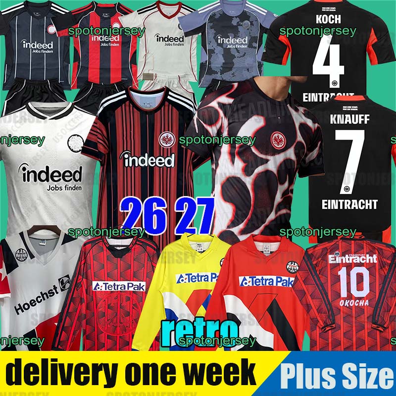 EintrachtS Frankfurt jersey 26 27 Frankfurt Soccer Jerseys 125th EKITIKE MARMOUSH DINA EBIMBE KNAUFF M.GOTZE CHAIBI SKHIRI RODE KOCH Football shirts