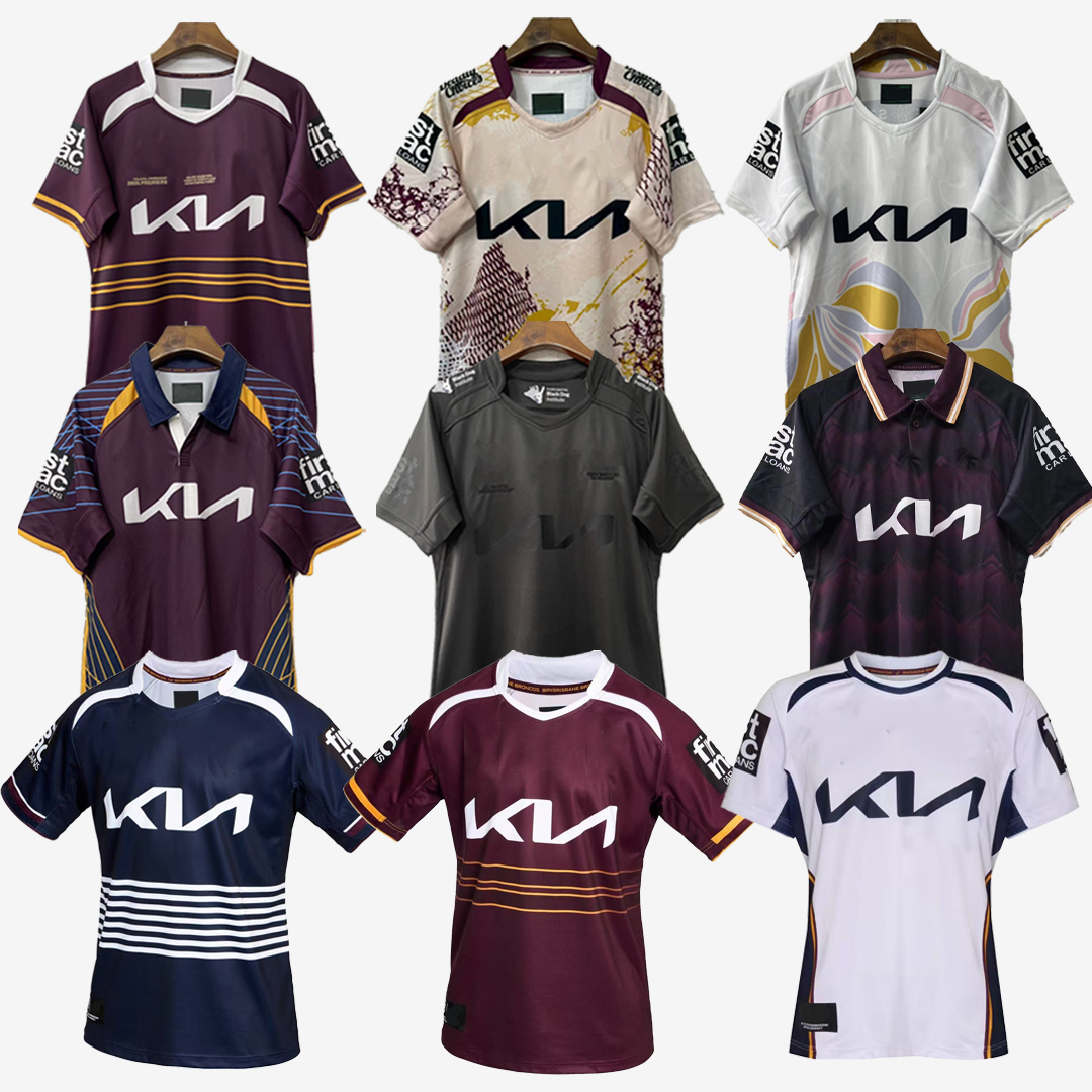 Retro + New 2025 2026 Broncos Rugby Jerseys Training 25 26 brisbane broncos Vest Men Women Kids Kits League Vest Indigenous Training Shirt Top 1992 1995 1997 1999 S-7XL
