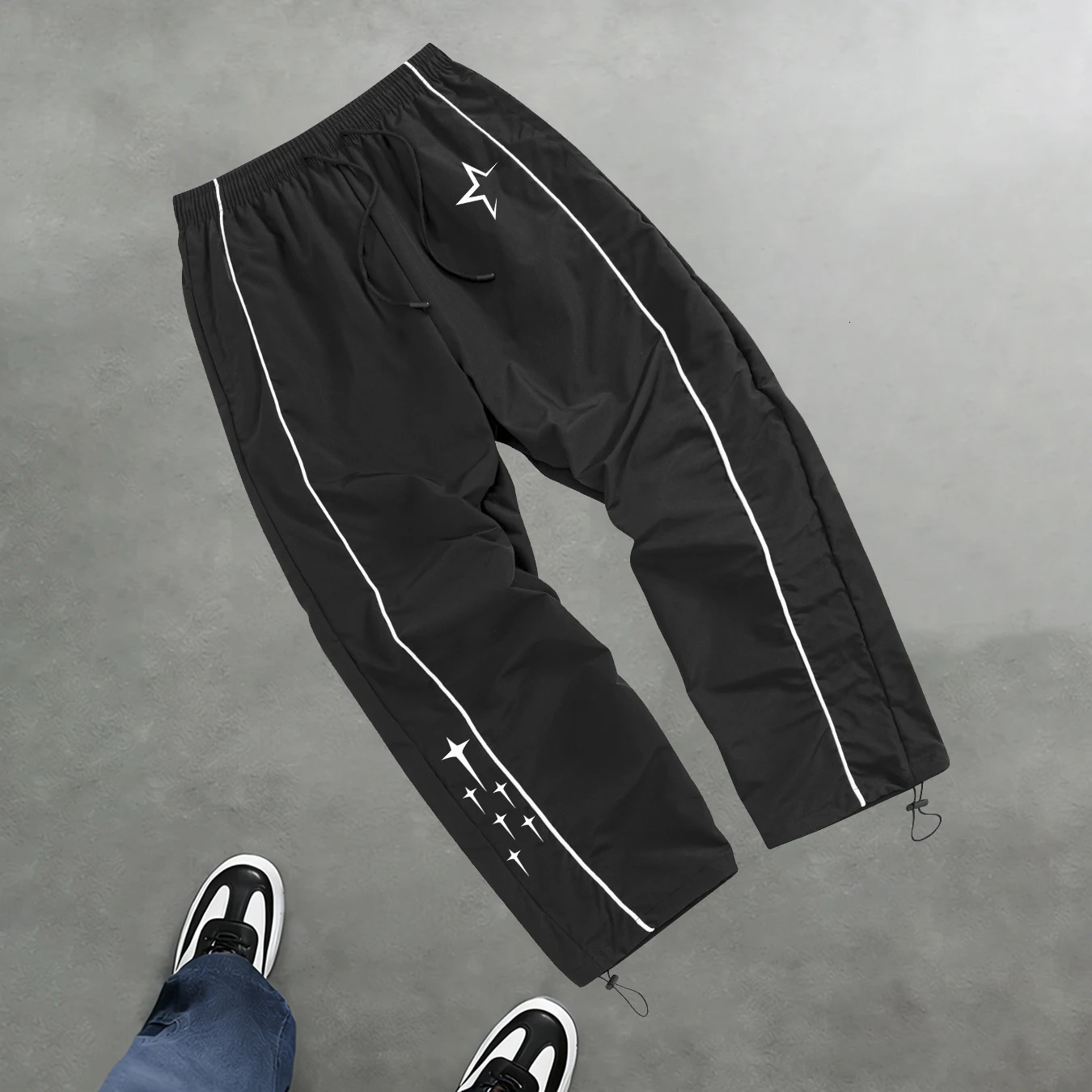 Mens Star Print Casual Sports Trouser Spring And Summer Fitness Training Trousers Suitable For Everyday Commute Trendy Outfits 260506