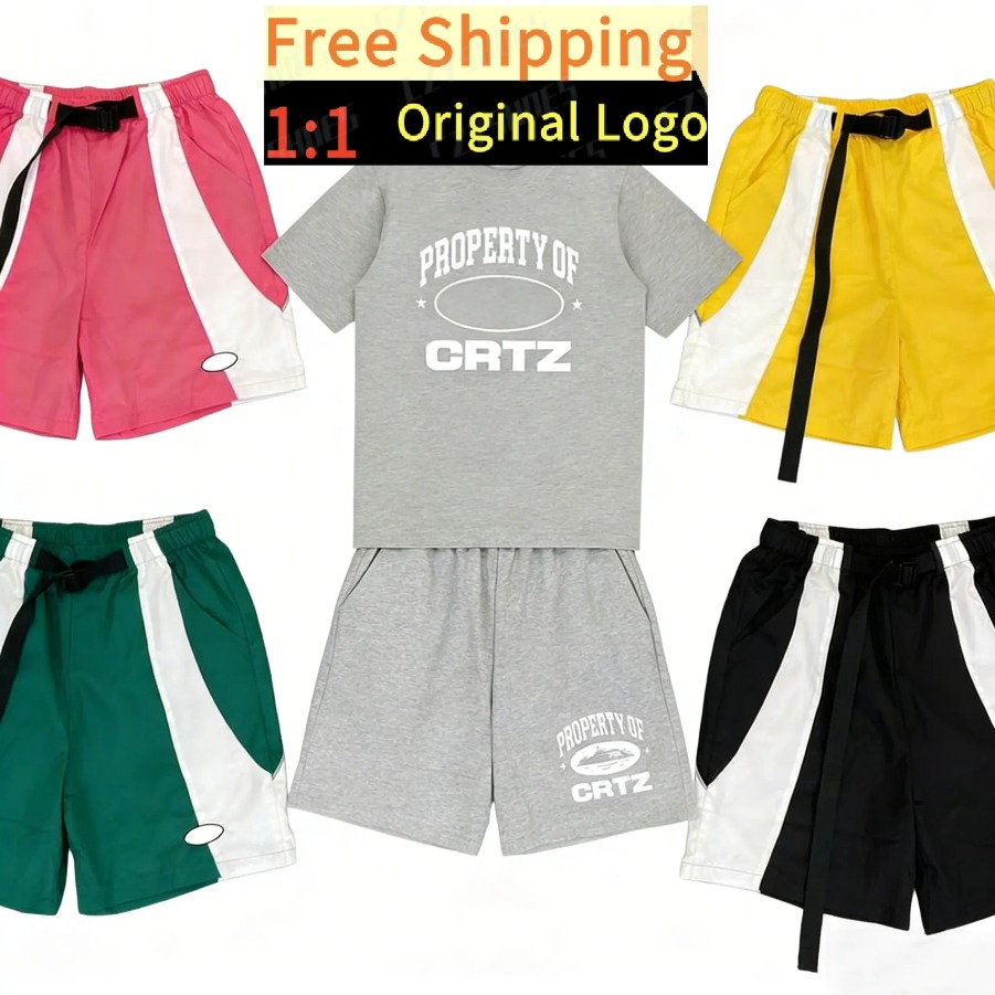 cortiezlys shorts designer High Street Shorts American Style Printed Shorts designer cortiezlies tshirts Skateboard Casual Sweatpants For Menworld2026cup