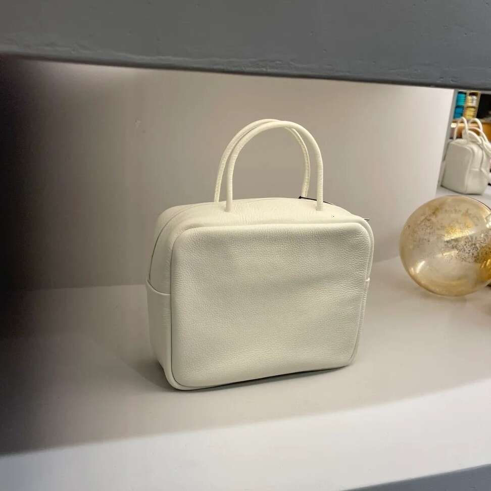 New AE Tofu Cross Border Japanese Style First Layer Cowhide Simple Small Square Bag Commuter Shoulder Crossbody Handbag SENYY