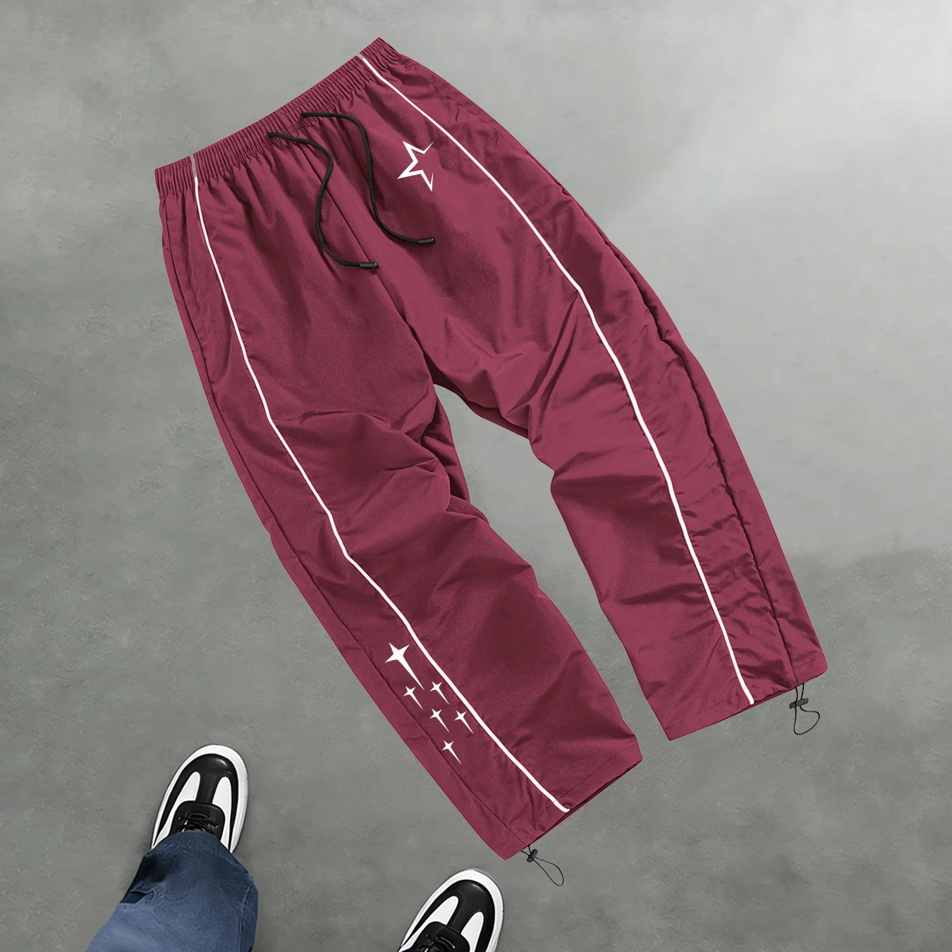 Mens Star Print Casual Sports Trouser Spring And Summer Fitness Training Trousers Suitable For Everyday Commute Trendy Outfits 260506