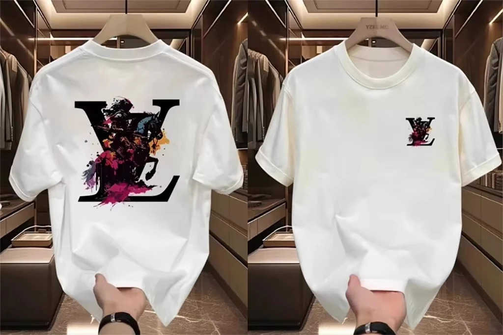 Trendy brand Korean Wave fashionable mens and womens short-sleeved T-shirts round-neck printed half-sleeved casual H2605061