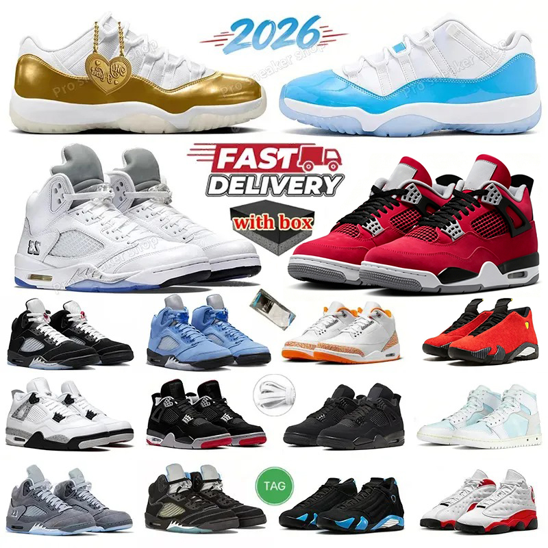 sneakers 1s 4s 5s 11s 14s Basketball shoes 11 University Blue Mother Day 5 White Metallic 1 Alaska 4 Iced Carmine wolf grey Toro Bravo Men Women trainer sport shoe 36-47