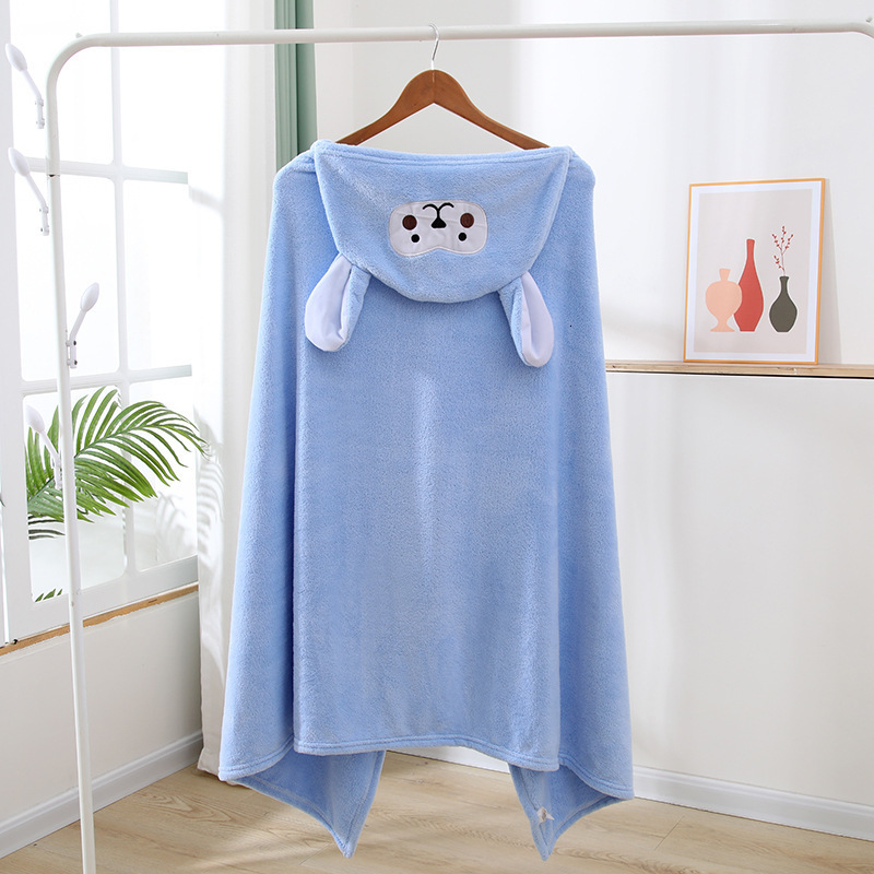 MICHLEY Unisex Cute Hooded Bath Baby Towel Hood born White Bathrobe Shower For Kids Boy Girls Animal Face Infant Blanket 0-9T 260415