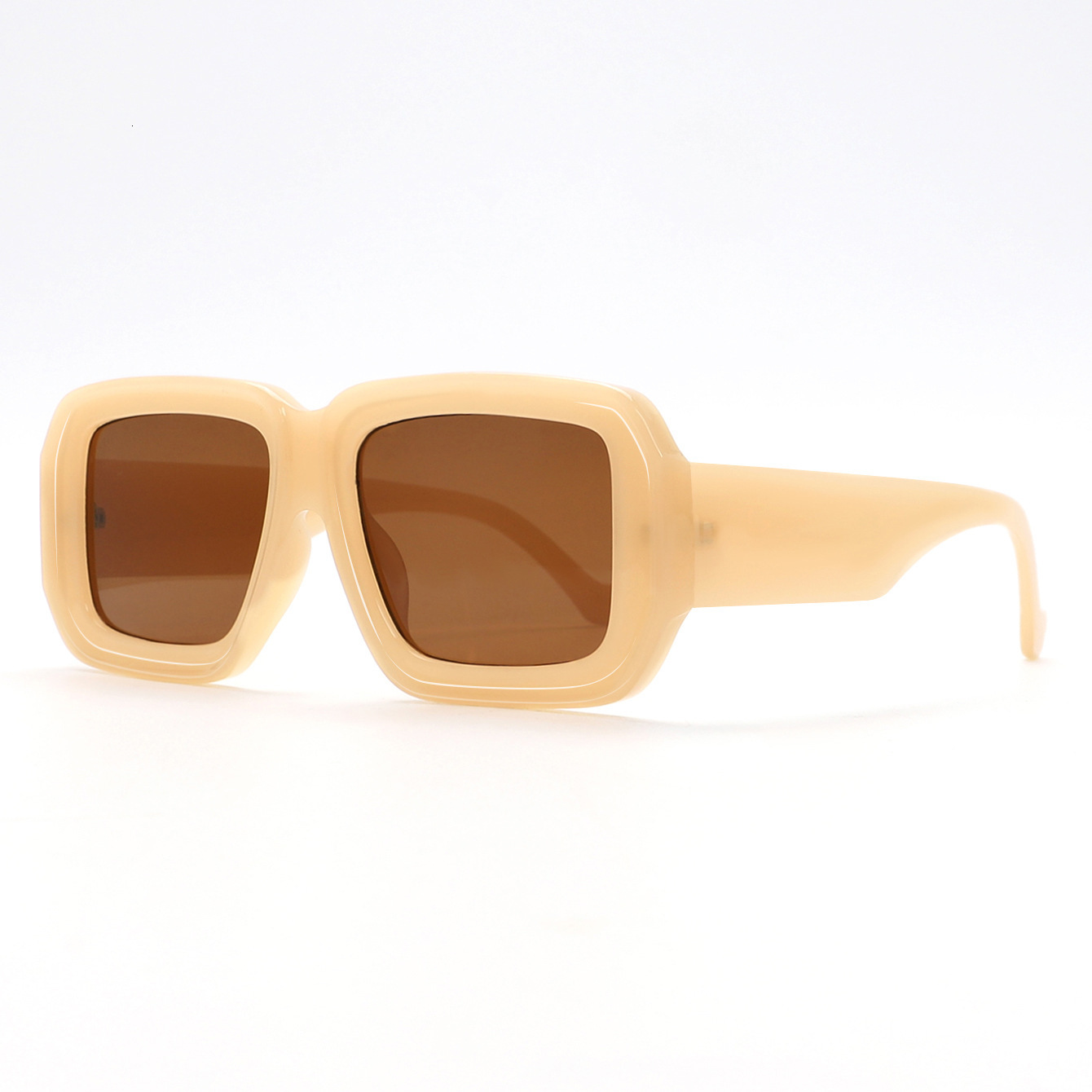 Designer Sunglasses Luxury Style Square Frame Wide Edge Sunglasses Outdoor Mountaineering Cycling Windproof Sunscreen Glasses Women's Fashion Acc - view 7