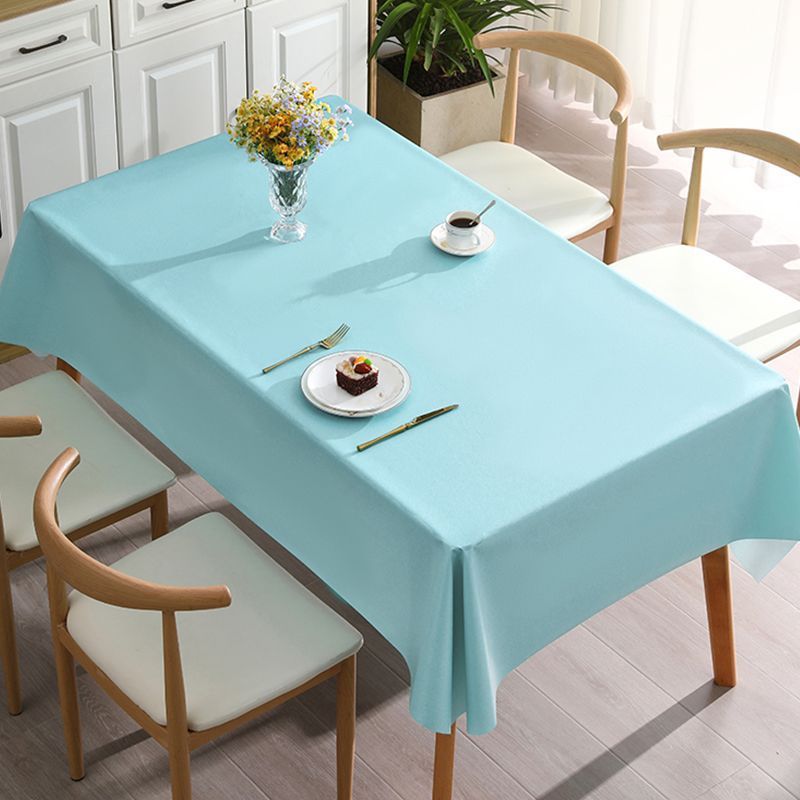 YL-38600 Custom Solid Color Tablecloth Wholesale Waterproof Oil-proof Heat-proof Wash-free Tablecloth Coffee Table Cloth INS Style Hotel Tablecloth