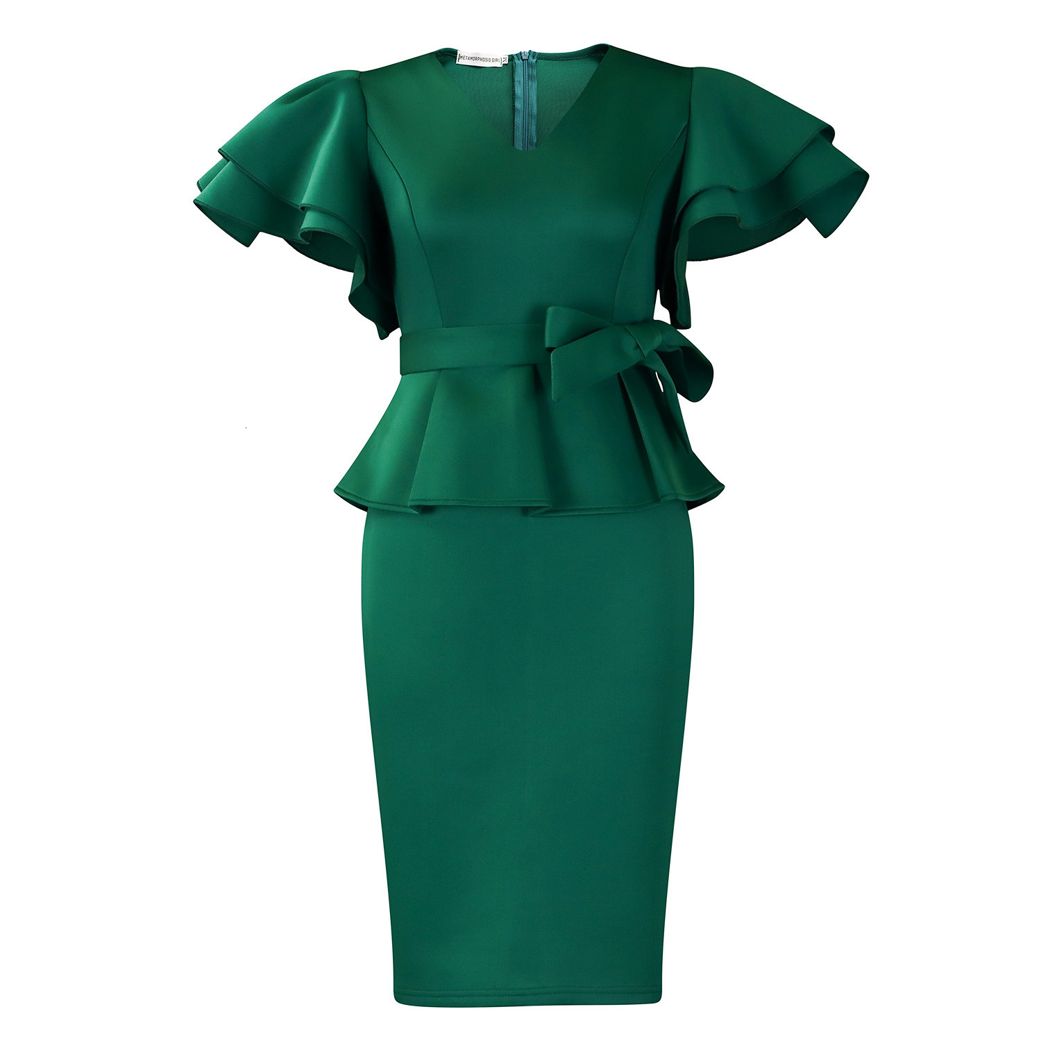 AOMEI Christmas Party Dress Women High Neck Evening Cocktail Event Gowns Knee Length 240106