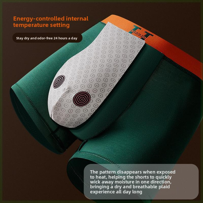 Premium Designer Mens Boxer Briefs Breathable Tech Modal Temperature Sensing Sports Comfortable Canned Packaging Casual Daily Wear Underwear