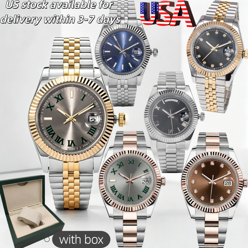 designer's fully automatic mechanical sapphire, all stainless steel ultra bright sapphire glass 28mm quartz machine 36mm 41mm automatic machine
