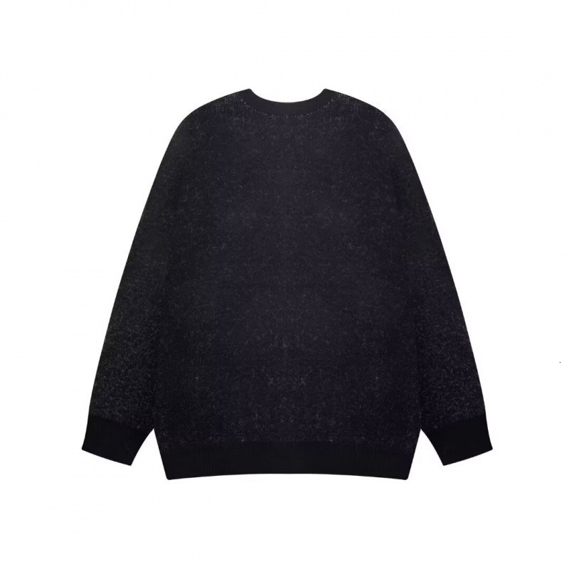 Men Clothing Harajuku Letter V Neck Knitwear Mens Pullovers Sweaters Creative Stripes Womens Knitted Streetwear Maiden 241224