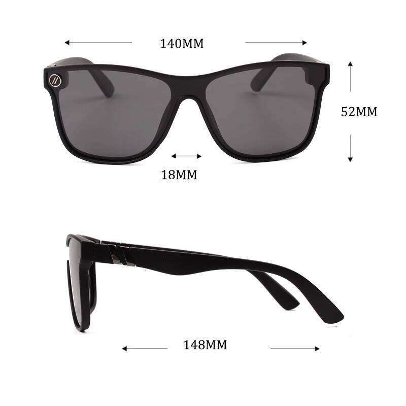 blenders Conjoined lenses Mirror Sunglasses Polarized UV Lense Eyewear Vintage Fashion Square Men women Sun Glasses 8803 26W0505