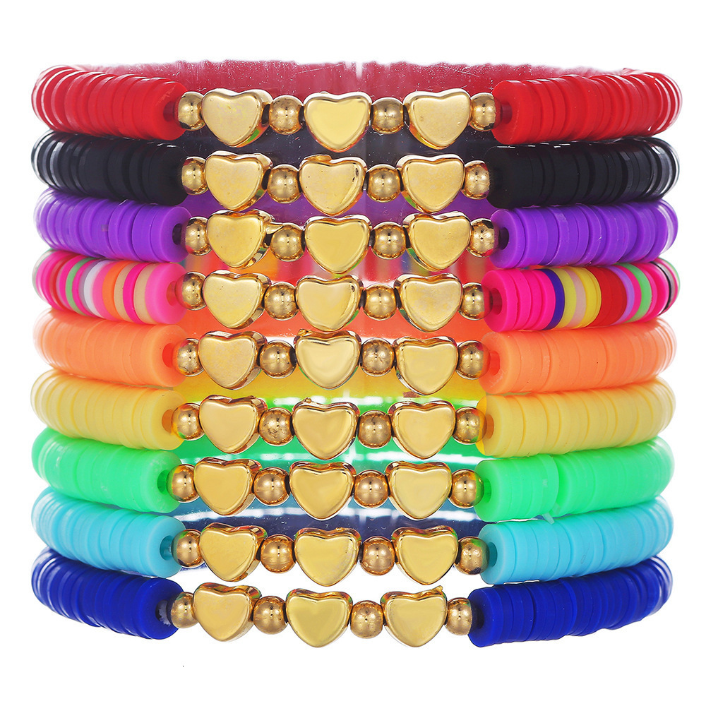 Charm Bracelets Trendy Acrylic Bohemian Set for Women Multilayer Seed Beads Chain Bracelet Bangles Ladies Diy Fashion Jewellery 231027