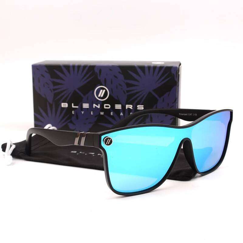 blenders Conjoined lenses Mirror Sunglasses Polarized UV Lense Eyewear Vintage Fashion Square Men women Sun Glasses 8803 26W0505