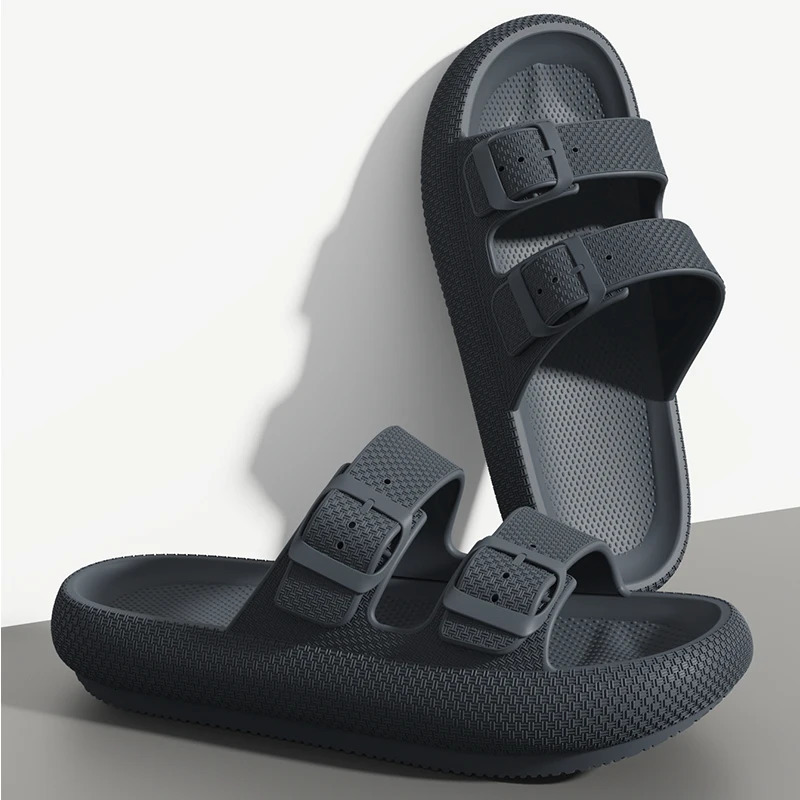 Mens Outdoor Fashion Thick Sole Sandals - Non-Slip Shower Slippers for Bathroom Lightweight Comfortable House Slipper 260625 - view 5