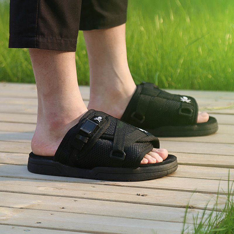 Slippers Style Men's Casual Canvas Summer Outdoor Couples Beach Flip Flops Men Shoes