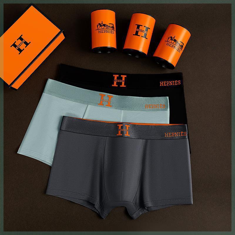 Premium Designer Mens Boxer Briefs Breathable Tech Modal Temperature Sensing Sports Comfortable Canned Packaging Casual Daily Wear Underwear