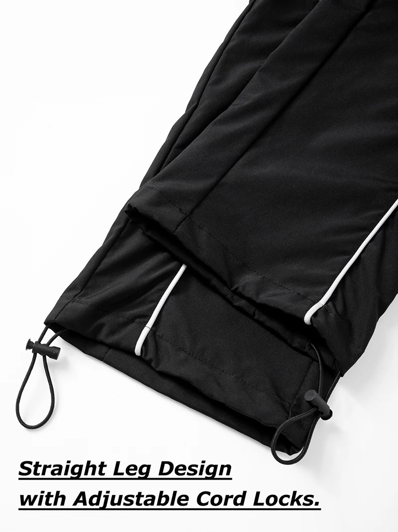 Mens Mountain Print Trendy Sporty Pants with Lines Gym Workout Running Trousers Side Pockets Athletic Quick Dry Sweatpants 260506 - view 7