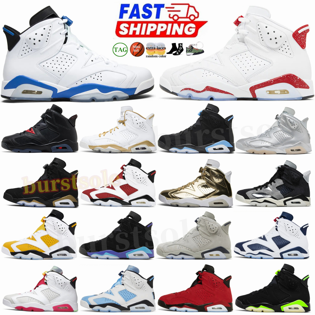 Con Confezione Scarpe Da Basket 6S 6 Uomo Donna Reverse Oreo Black Bin23 Infrar…