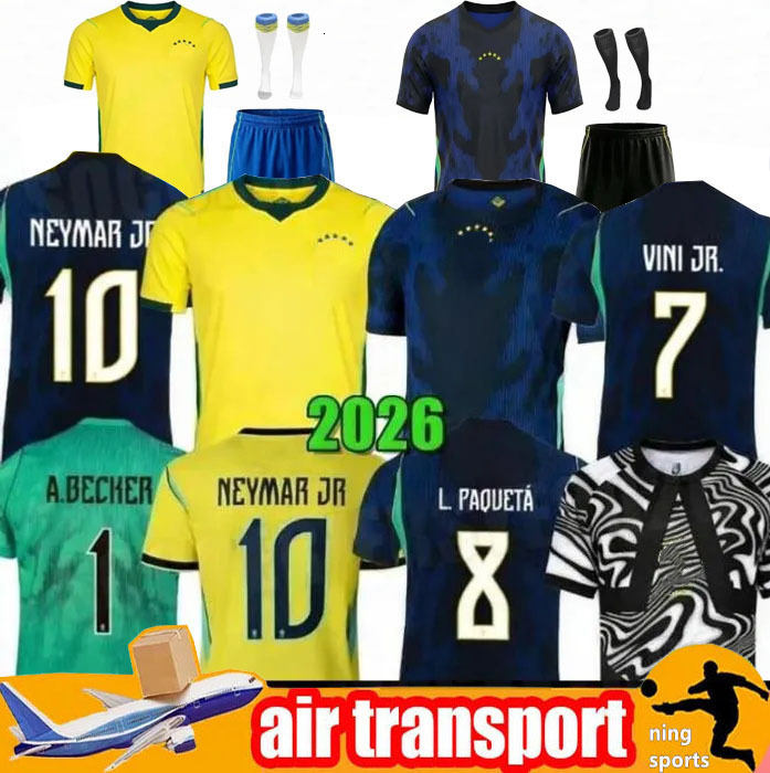 2026 World Brazil footbal kit Cup Soccer Jersey LPAQUETA NEYMAR VINI JR PCOUTINHO RICHARLISON football shirt GJESUS TSILVA BRUNO G PELE CASEMIRO Men K