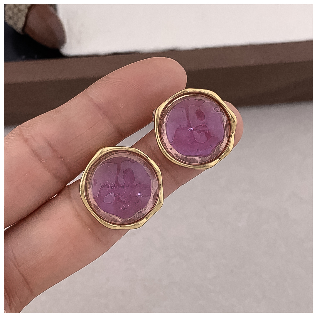 Designer Earrings Women 18K Gold Silver Plated Earring Retro Vintage Glass Hoop Earrings Luxury Jewlery Designer for Women Elegant Free Shipping Buy O