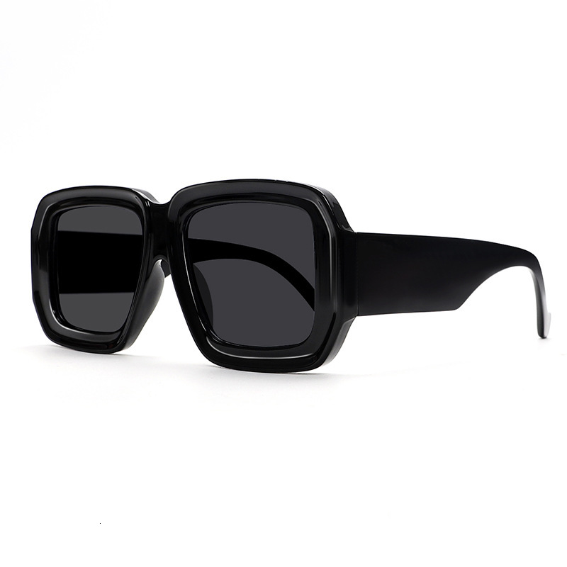 Designer Sunglasses Luxury Style Square Frame Wide Edge Sunglasses Outdoor Mountaineering Cycling Windproof Sunscreen Glasses Women's Fashion Acc - view 8