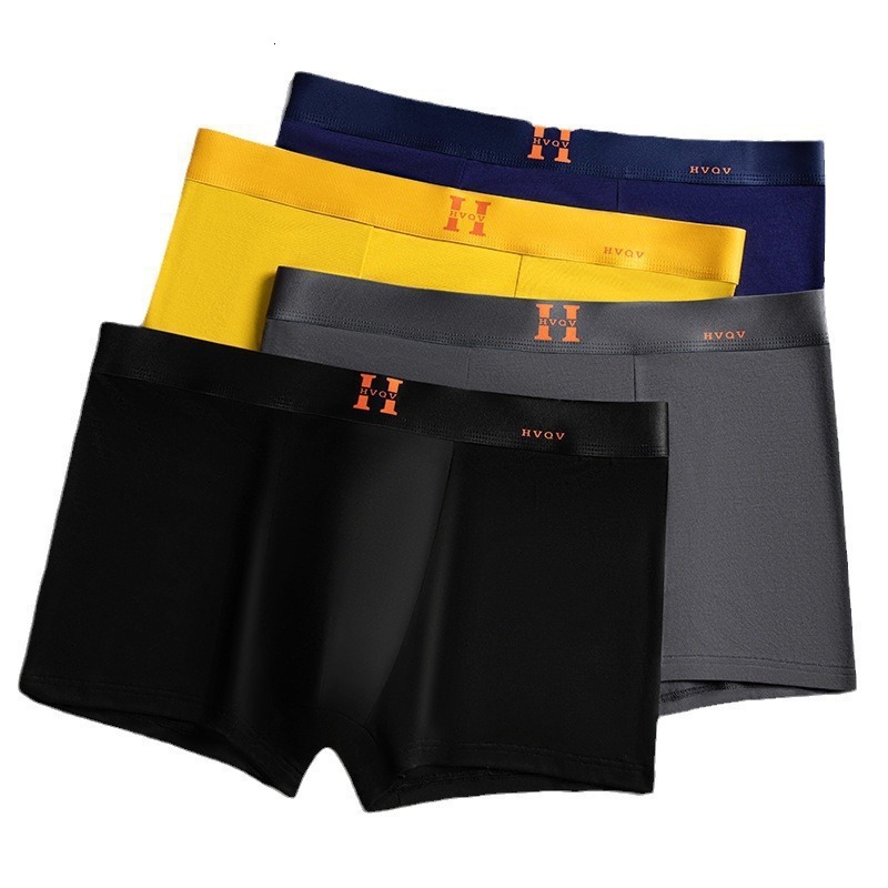 Comfortable Elastic Daily Wear Plus Size Designer Magnetic Mens Underwear Modal Ultra Thin Breathable Tech Temperature Sensing Square Boxer Briefs